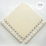 tapis sol modulable gris blanc carreaux antidérapants fitness yoga exercices