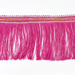 franges décoratives rubans frisés polyester rouge bleu rose jaune vert 10cm textiles decoration