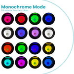lampe toilette multicolore gradation couleurs moderne adhésive veilleuse ambiance aaa non incluse