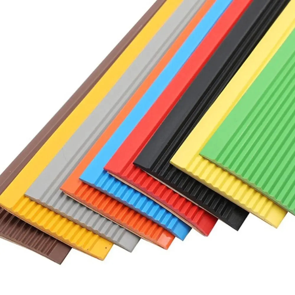 bandes antidérapantes adhésives 1m rayures verticales rouge vert bleu gris modernes sécurité sol tapis