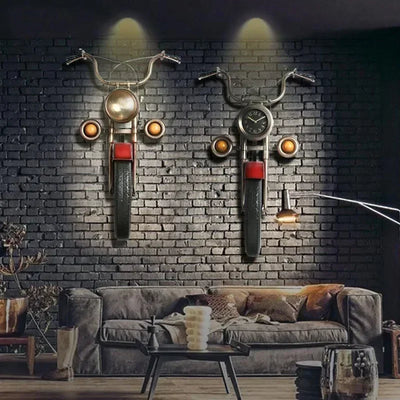 Décoration murale moto américaine vintage métal