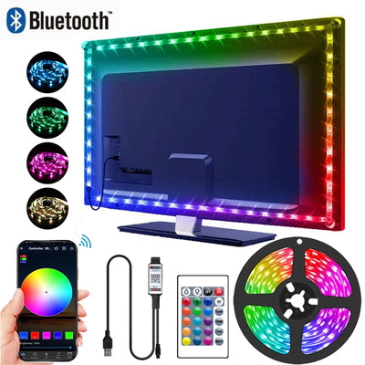 Ruban LED TV RGB Bluetooth USB 5V - Vue d'ensemble
