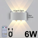 lampe murale led moderne noire interrupteur tactile charge usb chambre cuisine