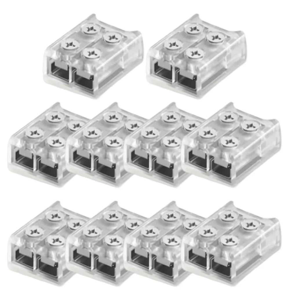 connecteurs électriques transparents modernes 8mm 10mm strip to strip wire vis