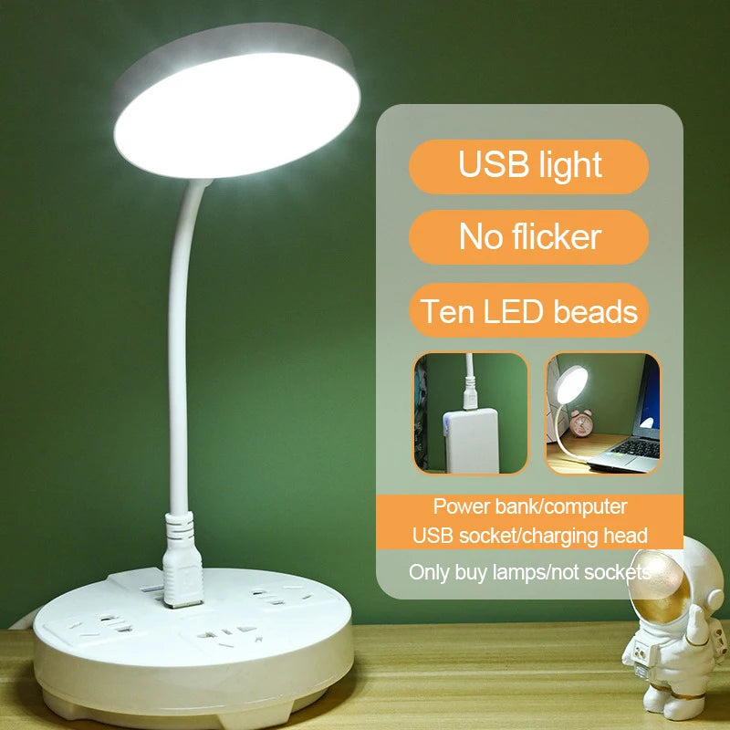lampe table flexible blanc moderne prise murale base prises multiples câble usb led super
