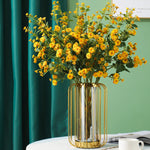 décoration intérieure bouquet fleurs artificielles gerbera modernes couleurs vases transparents mariage anniversaire