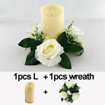 bougies led blanc crème effet flamme réelle sans danger moderne décoration mariage fêtes rondes