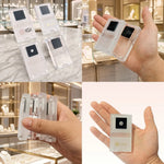 présentation bijoux support velours acrylique transparent moderne minimaliste adhésif diamant blanc