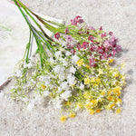 bouquet fleurs artificielles mariage décoration extérieur intérieur moderne minimaliste blanc rose bleu violet