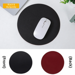 tapis souris cuir double face nappa marron noir gris rose vert rouge classique imperméable
