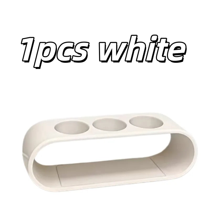 organisateur mural rangement brosses dents électriques blanc noir moderne minimaliste salle bain