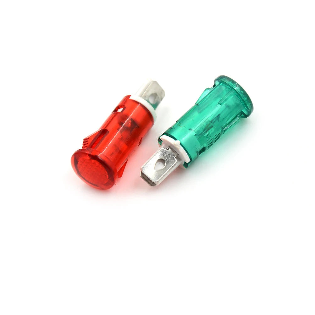 interrupteurs couleur orange vert rouge transparent modernes fixations lumière signalisation
