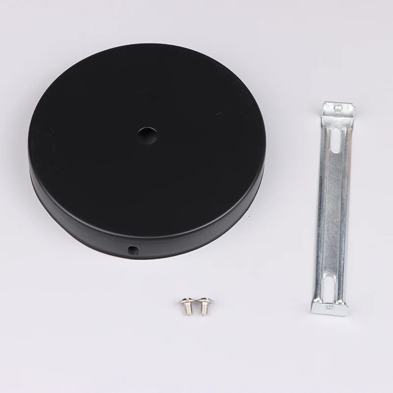 disques suspension noir blanc modernes 12cm tringles vis fixations mur