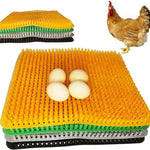 tapis nidification poules coussin oeufs mat plastique vert jaune gris noir