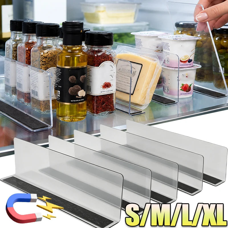 organisateur rayon transparent aimants séparateur étagères supermarché moderne acrylique invisible claire magasin transparent uni
