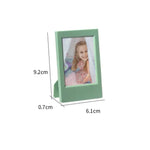 Cadre photo transparent moderne minimaliste adhésif vert noir jaune bleu rose photos imprimées
