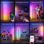 lumière ambiancé LED multicolore moderne télécommande app controle ambiance chambre minimaliste