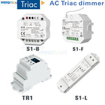 interrupteur lumière blanc moderne variateur rf push triac dimmer ac phase cut 240w pwm