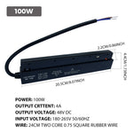 lampe led succion magnétique noir moderne 48v 100w 200w clips câble interrupteur