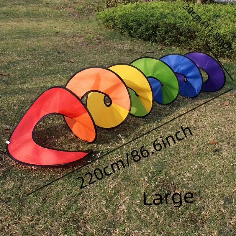 spirale décorative moderne arc ciel rouge orange jaune vert bleu violet small medium large