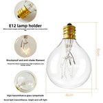 ampoules led transparentes filament doré opalescent vintage 220v 1w 5w guirlande extérieure 14 chips