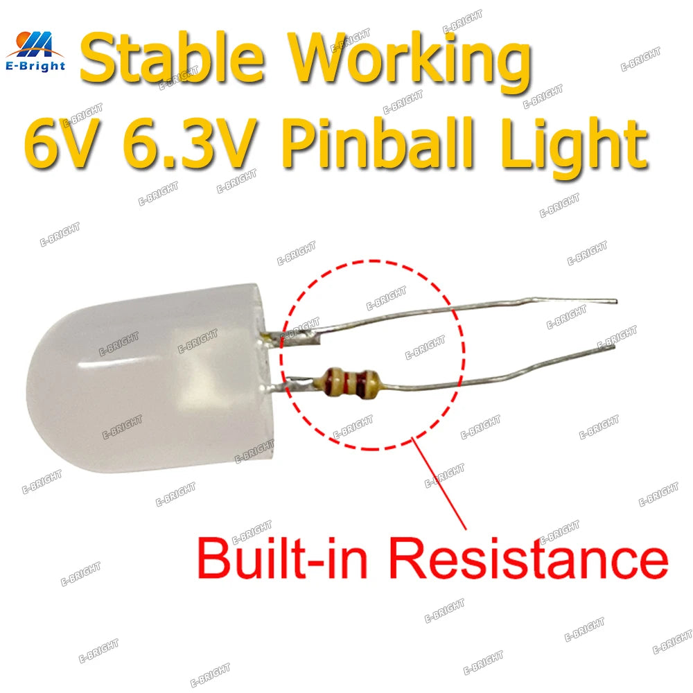 ampoules led non polarisées 6v 6.3v ba9s transparentes modernes 10pcs blanc rouge vert bleu