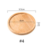 assiettes bambou naturel moderne rustique grain bois plante artificielle fleur gobelet savon liquide