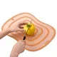tapis cuisine moderne pratique transparent clips couleur blanc bleu orange vert motifs fruits animaux