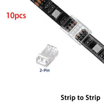 connecteur led transparent moderne 2pin 3pin 4pin 5pin clips différents pratique