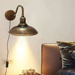 lampe murale industrielle vintage bronze noir argenté prise fixée mur adaptable cuisine salle manger