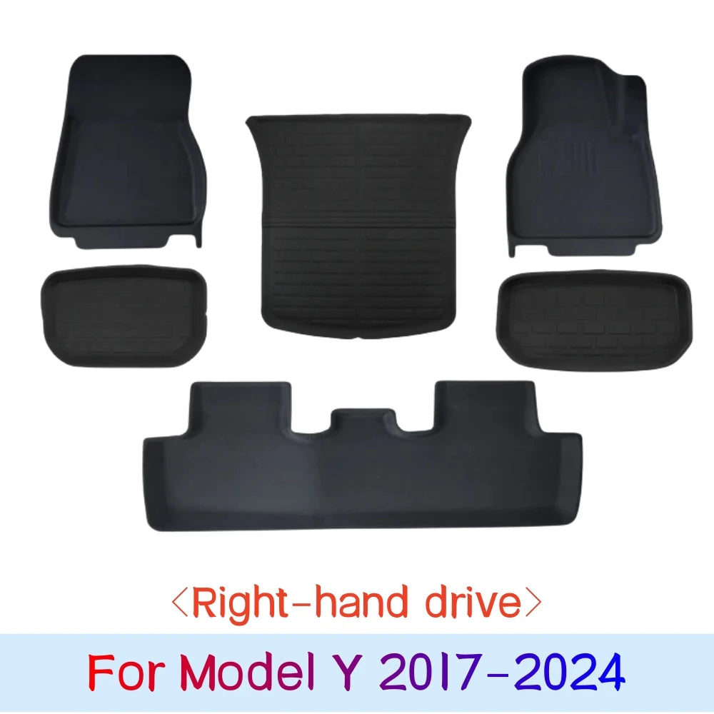 tapis sol coffre tesla model model noir antidérapant 3d fibre synthétique fibre naturelle environnement