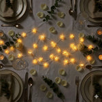 guirlande lumineuse étoiles blanc chaud 20leds 40leds moderne autoalimentée noel mariage festif chambre coucher