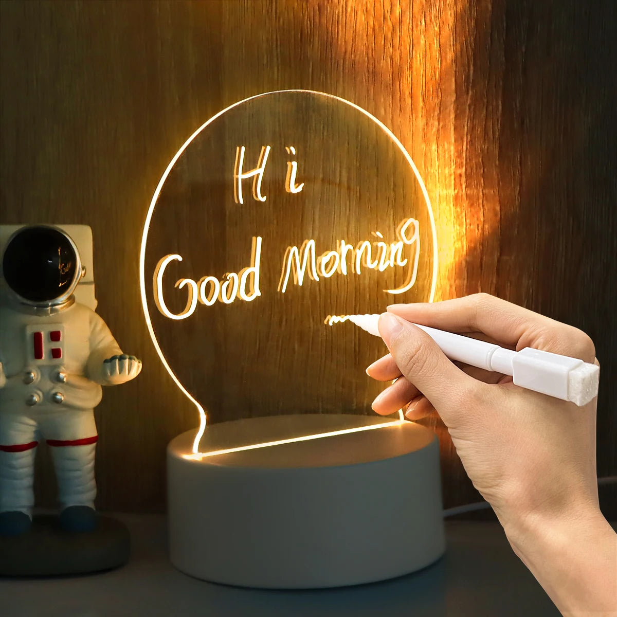 lampe led écriture réinscriptible moderne décoration chambre coucher usb rechargeable ludique