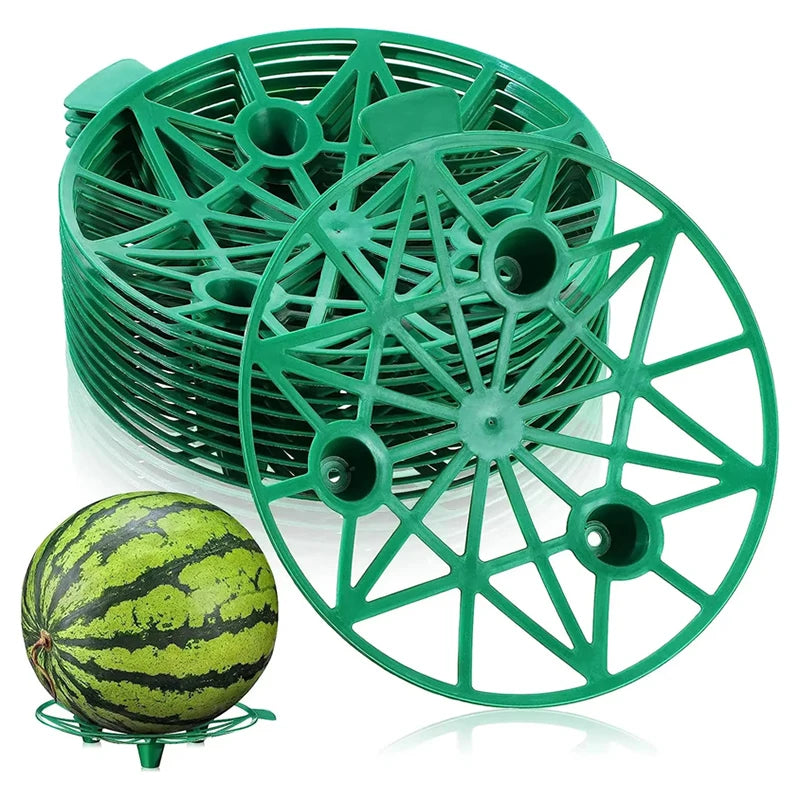 plateau plastique jardinage support fruits agricole antirouille stable vert pastèque melon courge