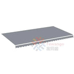toile d'ombrage gris moderne texture légèrement rugueuse imperméable poignées toilé poly non enduit