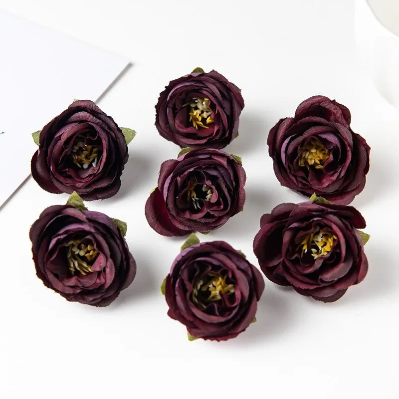 décoration intérieure fleurs artificielles roses délicates variées couleurs réaliste maison chambre table événements