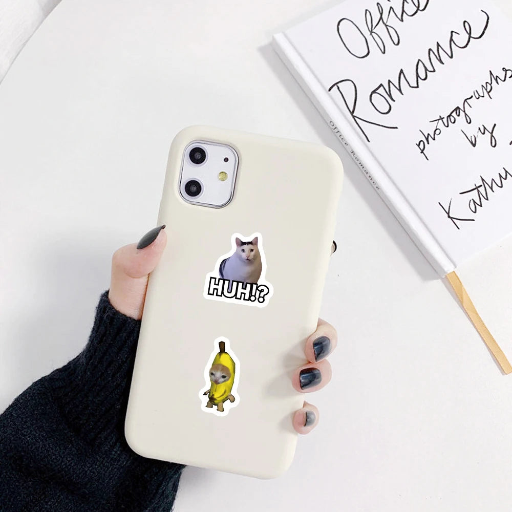 sticker autocollant chat humoristique mignon récompense scolaire décoration classe enfants 500 pièces multicolore