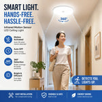 lampe led moderne 20w 30w ip65 détecteur mouvement étanche 220v