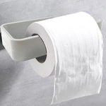 porte serviettes papier adhésif moderne rayures fines beige clair salle bains accessoire rangement rouleaux
