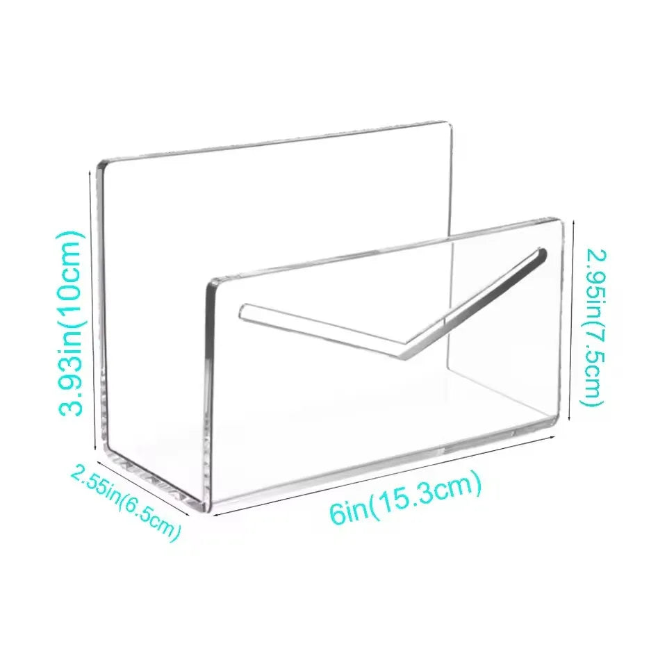 porte enveloppes transparent moderne clips rangement document organisation acrylique minimaliste fonctionnel