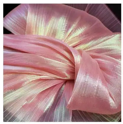 tissu plissé noir vert rose orange blanc mariage robe élégante cérémonie tissu brocart