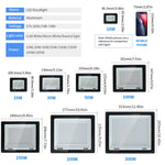 projecteur led moderne noir ip66 100w 201mm 155mm clips aluminium blanc froidextérieur