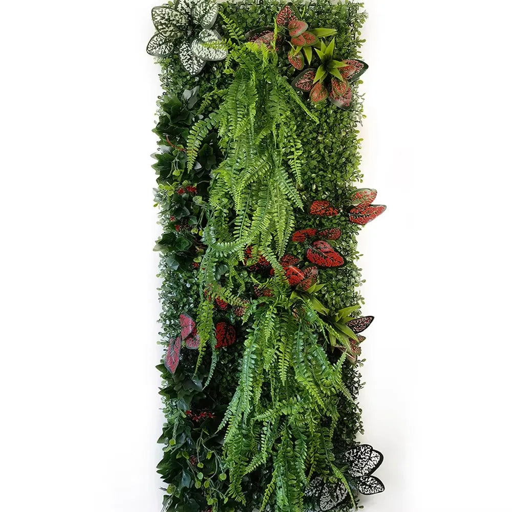 panneau végétal artificiel décoratif fleurs feuilles mur jardin extérieur maison moderne