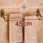 porte serviettes doré porte papier savon porte manteau ensemble salle bain finition antique bronze