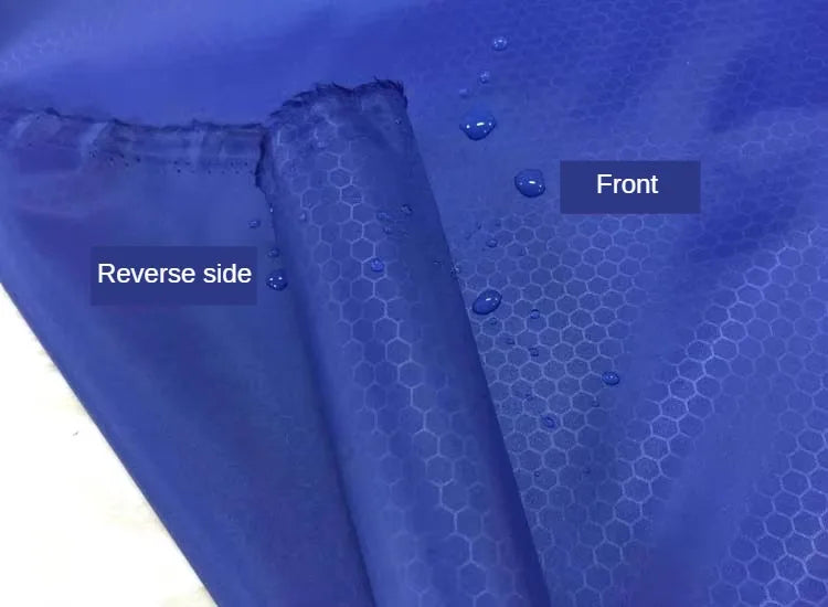 tissu imperméable polyester violet bleu gris moderne motif hexagonal résistance déchirure eyelets bricolage