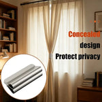 clips rideau magnétiques argentés modernes résistants rouille polyester coton finition blanche fixations puissantes sans