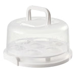 boîte gâteaux transparente moderne poignée muffins gâteau fruits frais blanc rose