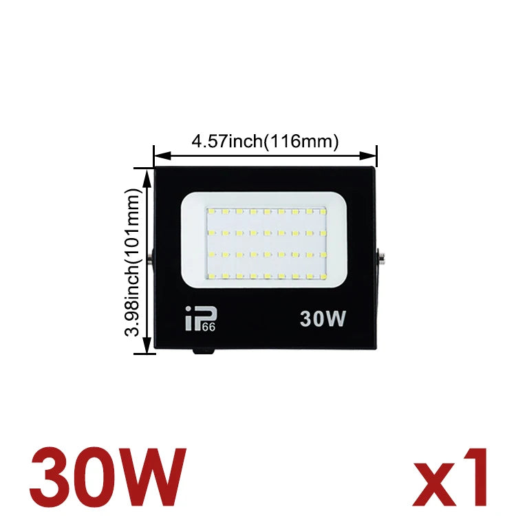 projecteur led moderne 220v ip66 blanc mat extérieur mur câble alimentation aluminium