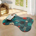 tapis sol chien chat imperméable antidérapant séchage rapide motif pattes