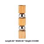 vase décoration intérieure bois métal minimaliste sculptural boules sphères cubes fleurs séchées